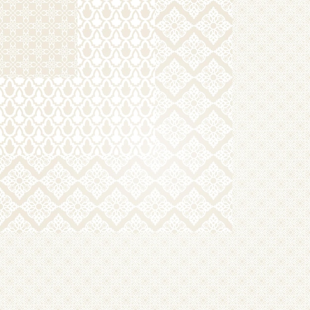 Fondo transparente de adornos orientales geométricos