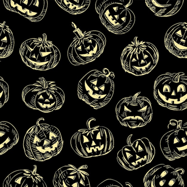 Fondo transparente de las calabazas de halloween