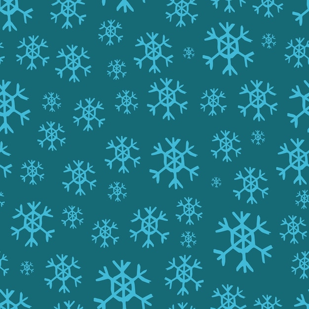 Fondo transparente de copos de nieve dibujados a mano. Elementos de decoración de Navidad y año nuevo. Ilustración vectorial.