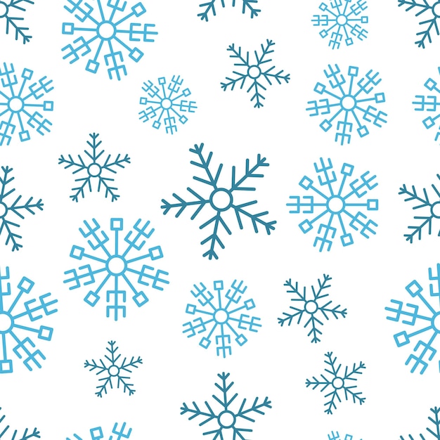 Fondo transparente con copos de nieve. elementos de decoración de navidad y año nuevo. ilustración vectorial.