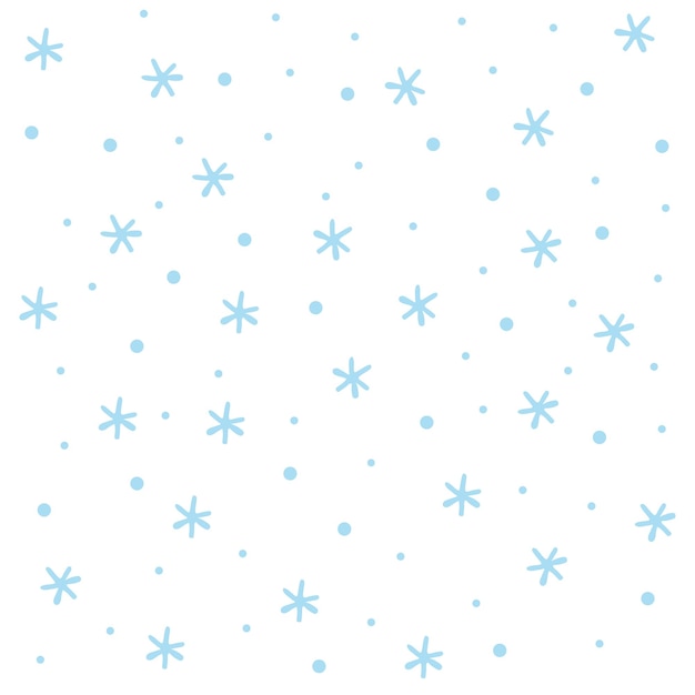 Fondo transparente con copos de nieve en papel de regalo blanco festivo de Navidad o año nuevo