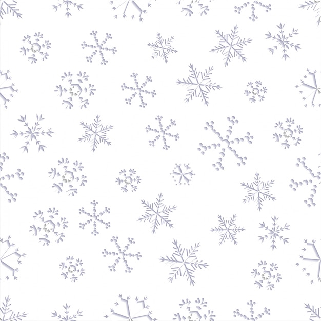 Vector fondo transparente copos de nieve