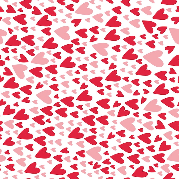 Fondo transparente con corazones de color rosa y rojo Día de San Valentín Decoración de materiales para el Día de San Valentín