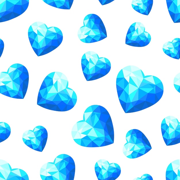 Fondo transparente de corazones de cristal azul para fondos de pantalla cajas de regalo textiles papeles fabri | Vector Premium Fondo transparente de corazones de cristal azul para fondos de pantalla cajas de regalo textiles papeles fabri | Vector Premium