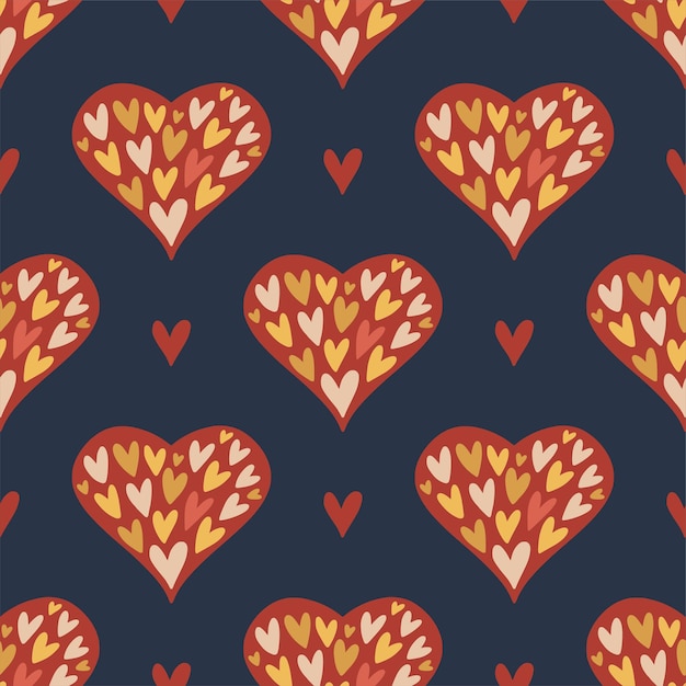 Fondo transparente de corazones
