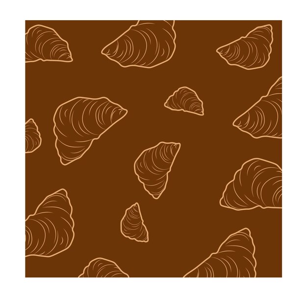 Fondo transparente con croissant