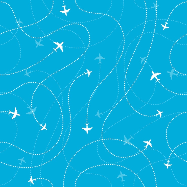 Vector fondo transparente de destinos de avión. concepto de hora de aventura