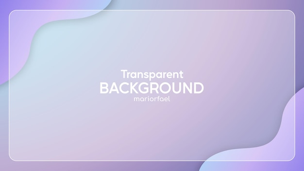 Fondo transparente con efecto de vidrio