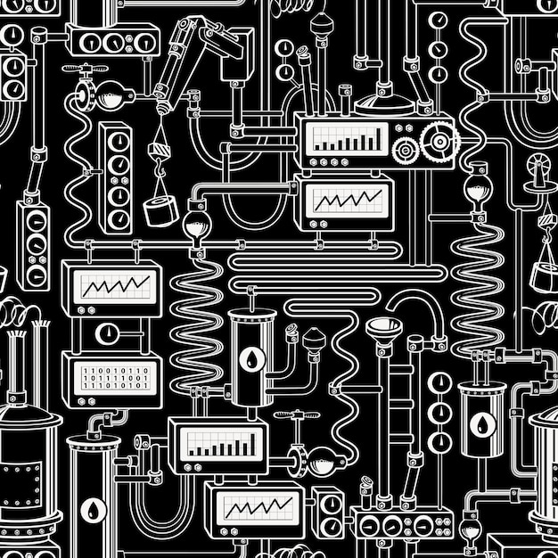 fondo transparente con equipo de la industria petrolera