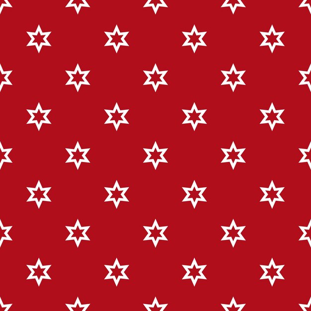 Fondo transparente con estrellas representadas en la ilustración de vector de superficie roja brillante