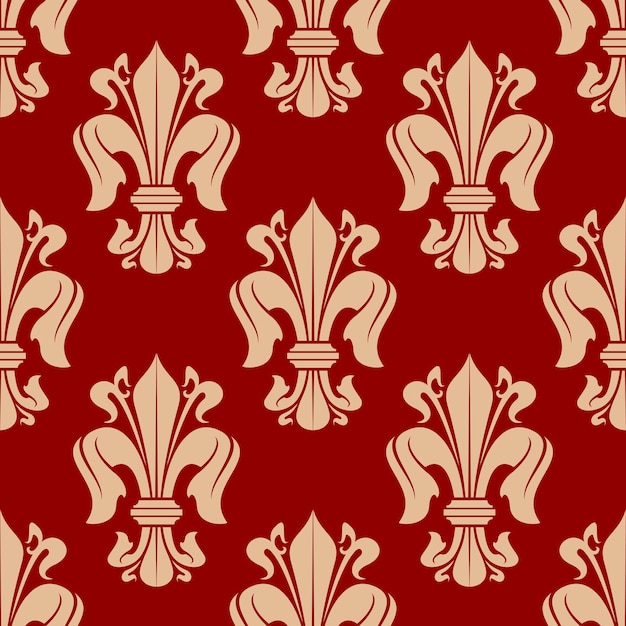 Fondo transparente de fleurdelis rojo