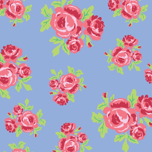 Fondo transparente floral para estampados de moda. Impresión ditsy.