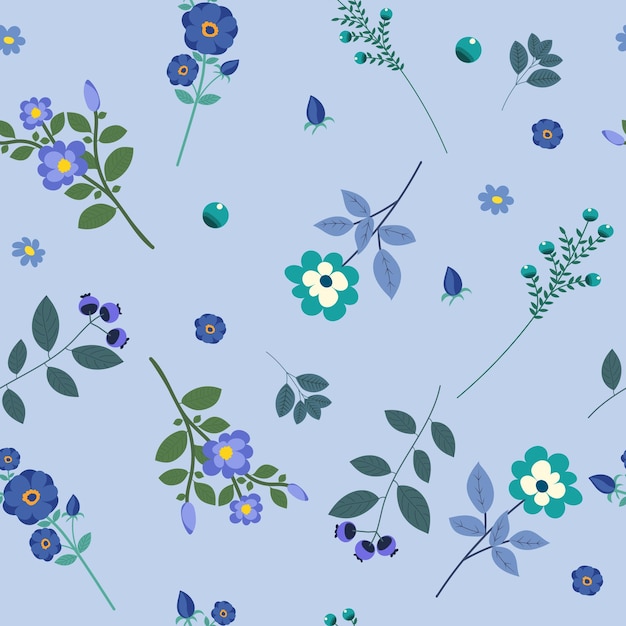 Fondo transparente floral en vector de diseño plano