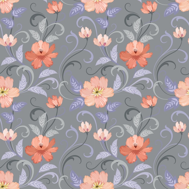 Fondo transparente de flores con elegante diseño floral dibujado a mano