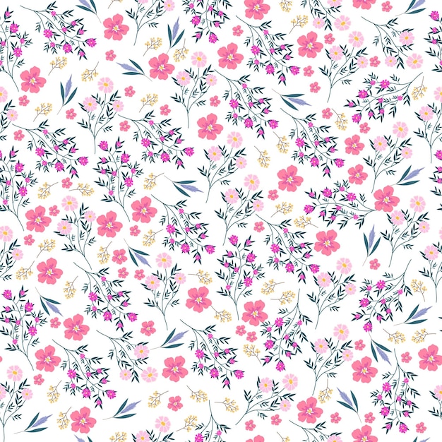 Vector fondo transparente de flores pequeñas