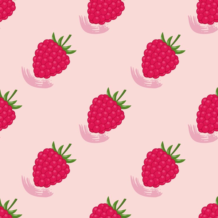 Vector fondo transparente con frambuesas. elementos de trazo de pincel, textura grunge. ilustración vectorial