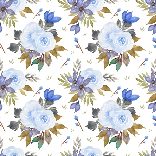 Vector fondo transparente con hermosas flores azules