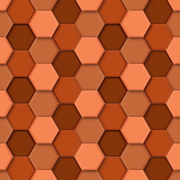 Fondo transparente de hexágono de representación 3D.
