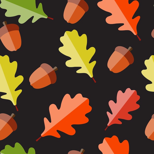 Fondo transparente de hojas naturales de otoño brillante. Vector