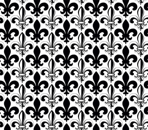 Fondo transparente de ilustración vectorial con lirio flor de lis