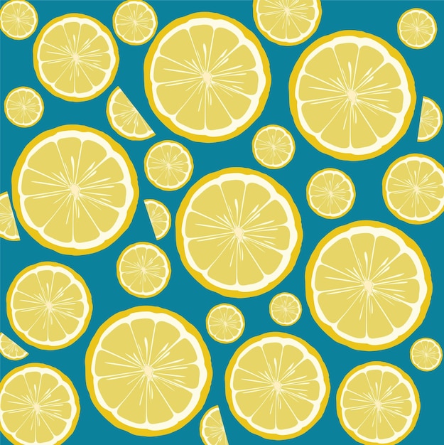 Fondo transparente de limón y naranja Ilustración vectorial