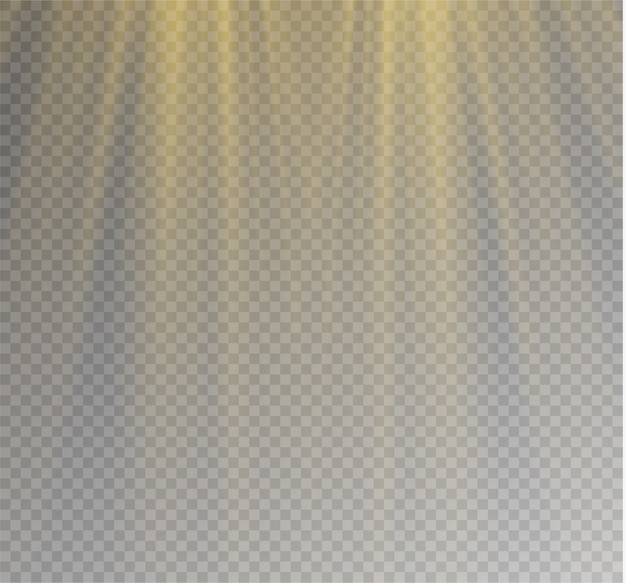 Fondo transparente de luz solar aislada. Desenfoque a la luz del resplandor.