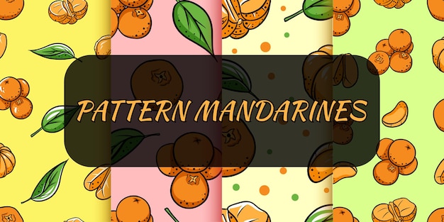 Fondo transparente con mandarinas