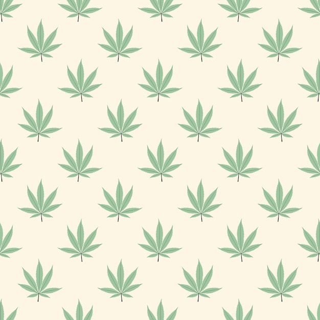 Fondo transparente de marihuana con patrón de hojas geométricas