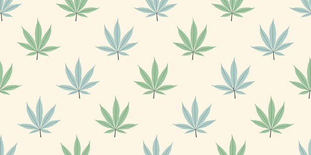 Fondo transparente de marihuana con patrón de hojas geométricas