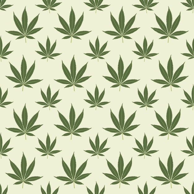 Fondo transparente de marihuana con patrón de hojas geométricas