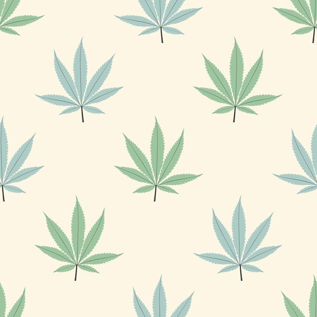 Fondo transparente de marihuana con patrón de hojas geométricas