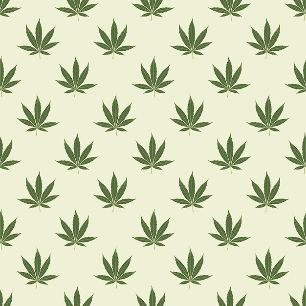 Fondo transparente de marihuana con patrón de hojas geométricas