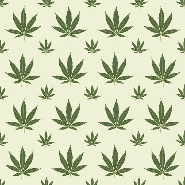 Fondo transparente de marihuana con patrón de hojas geométricas