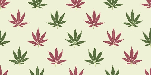 Fondo transparente de marihuana con patrón de hojas geométricas
