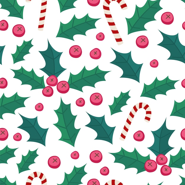 Vector fondo transparente de navidad con acebo y bayas