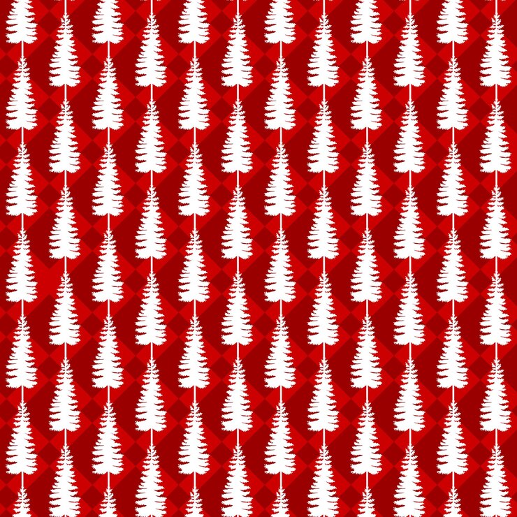 Vector fondo transparente de navidad brillante con diseño de árbol de navidad sobre fondo rojo