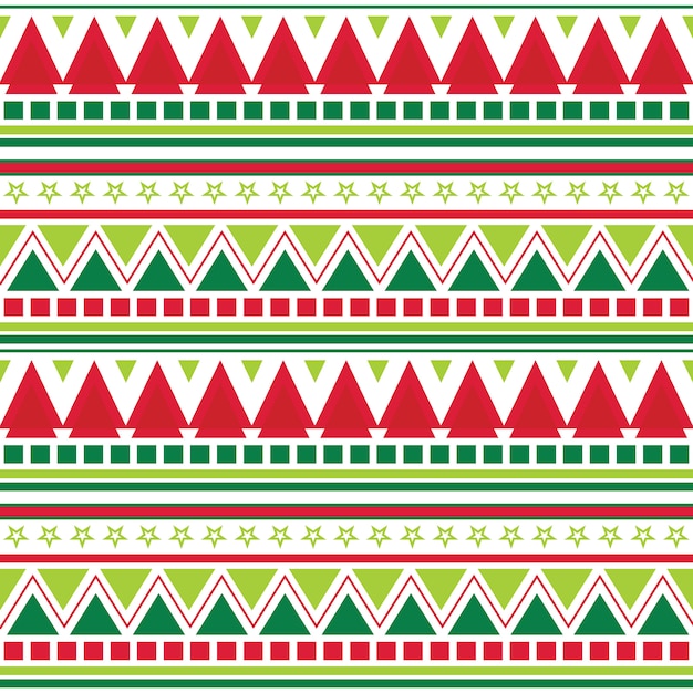 Fondo transparente de navidad con diseño de patrón azteca