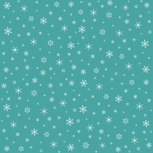 Fondo transparente de navidad. ilustración vectorial. patrón de vacaciones con copos de nieve