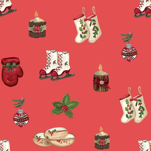 Fondo transparente de Navidad. Ilustración vectorial.