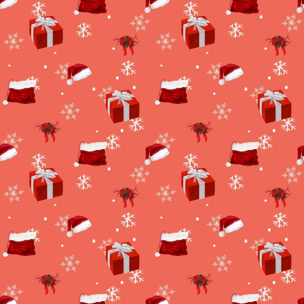 Fondo transparente de Navidad. Ilustración vectorial.