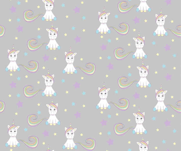 Fondo transparente niños unicornios