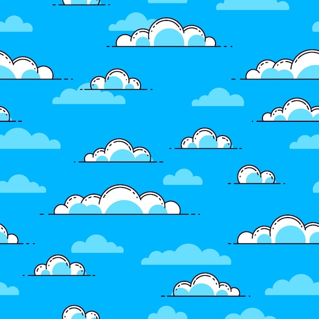 Fondo transparente de nubes, clima y aire libre, cielo con nubes, papel tapiz de vector o fondo de sitio web.