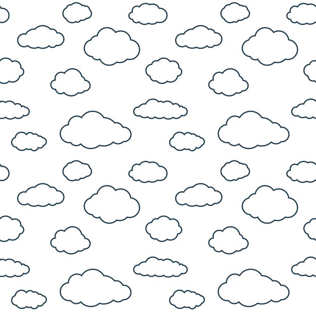 Vector fondo transparente de nubes