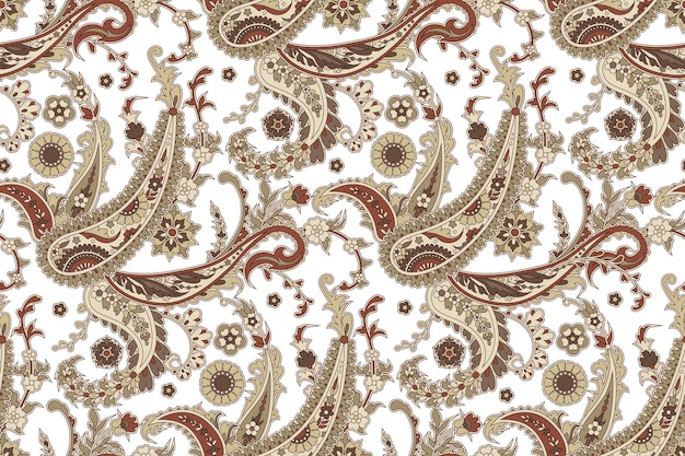 Fondo transparente con paisleyFondo de moda sin costuras con paisley en estilo indio