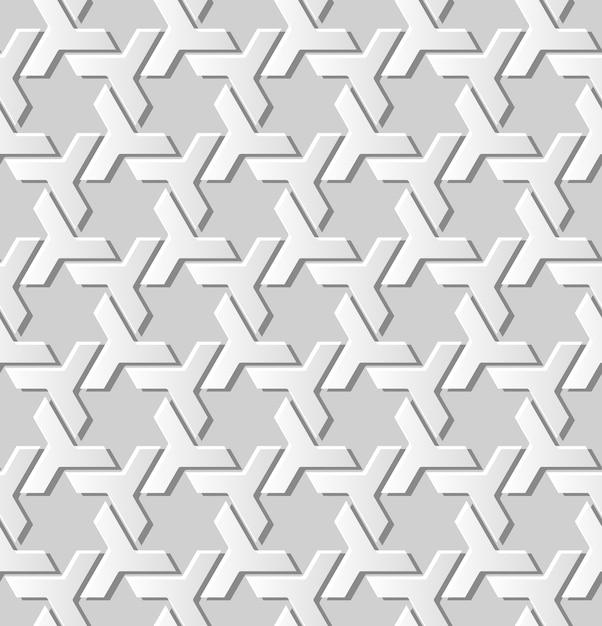 Fondo transparente de patrón de cruz de geometría de arte de papel blanco, fondo de patrón de decoración elegante para banner web