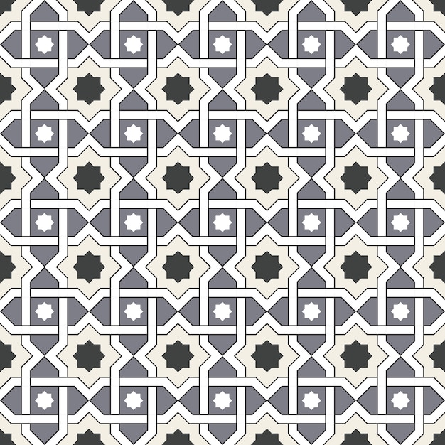 Fondo transparente, patrón de marco de geometría de estrella cruzada vintage.