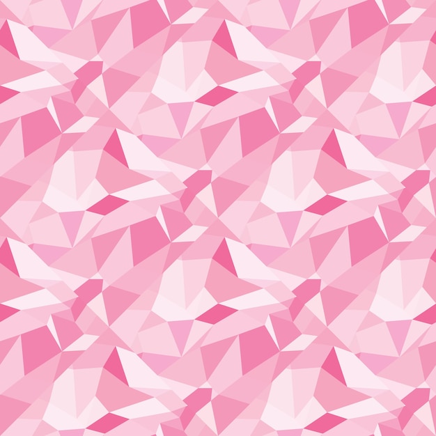 Fondo transparente de patrón de mosaico de triángulo poligonal abstracto rosa Plantilla completamente nueva para usted