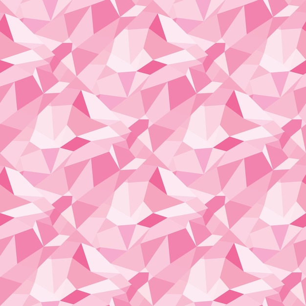 Fondo transparente de patrón de mosaico de triángulo poligonal abstracto rosa Plantilla completamente nueva para usted