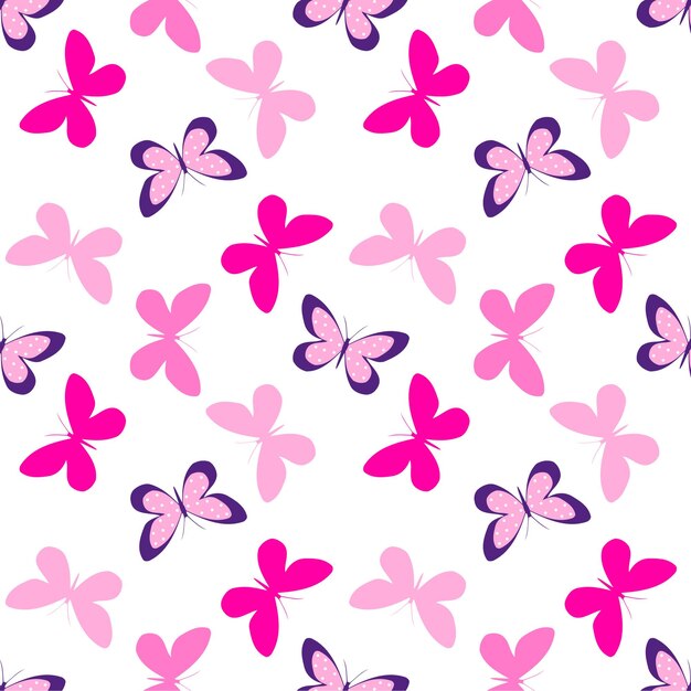 Fondo transparente de patrón de vector de mariposa, para papel de regalo, tarjetas de felicitación.