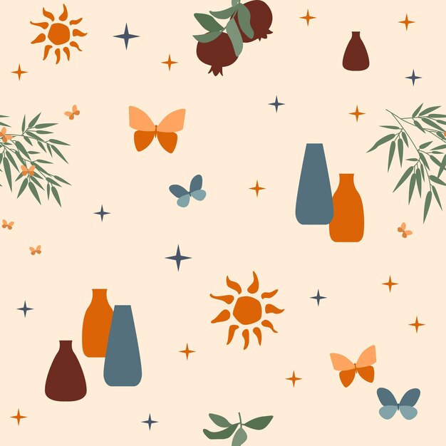 Fondo transparente. Patrón de verano soleado para papel de regalo de diseño, papel tapiz, tela, textil para niños, etc.